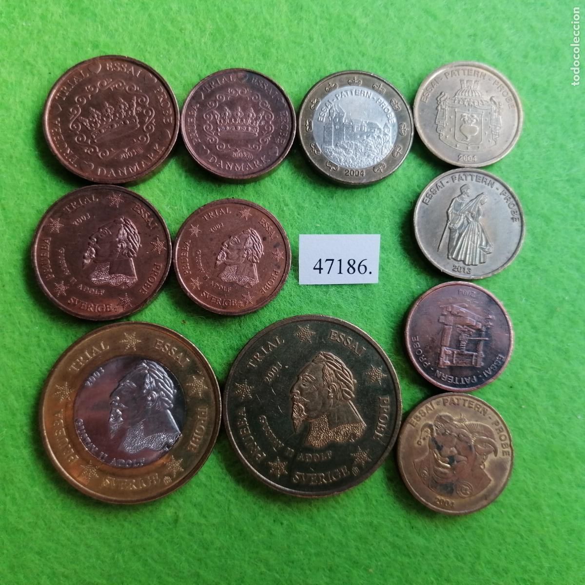 Monedas locales: Lote fichas, europrueba, pattern, essai, specimen, europrueba, pattern, essai, sptoken, jet&oacute;n, 47186