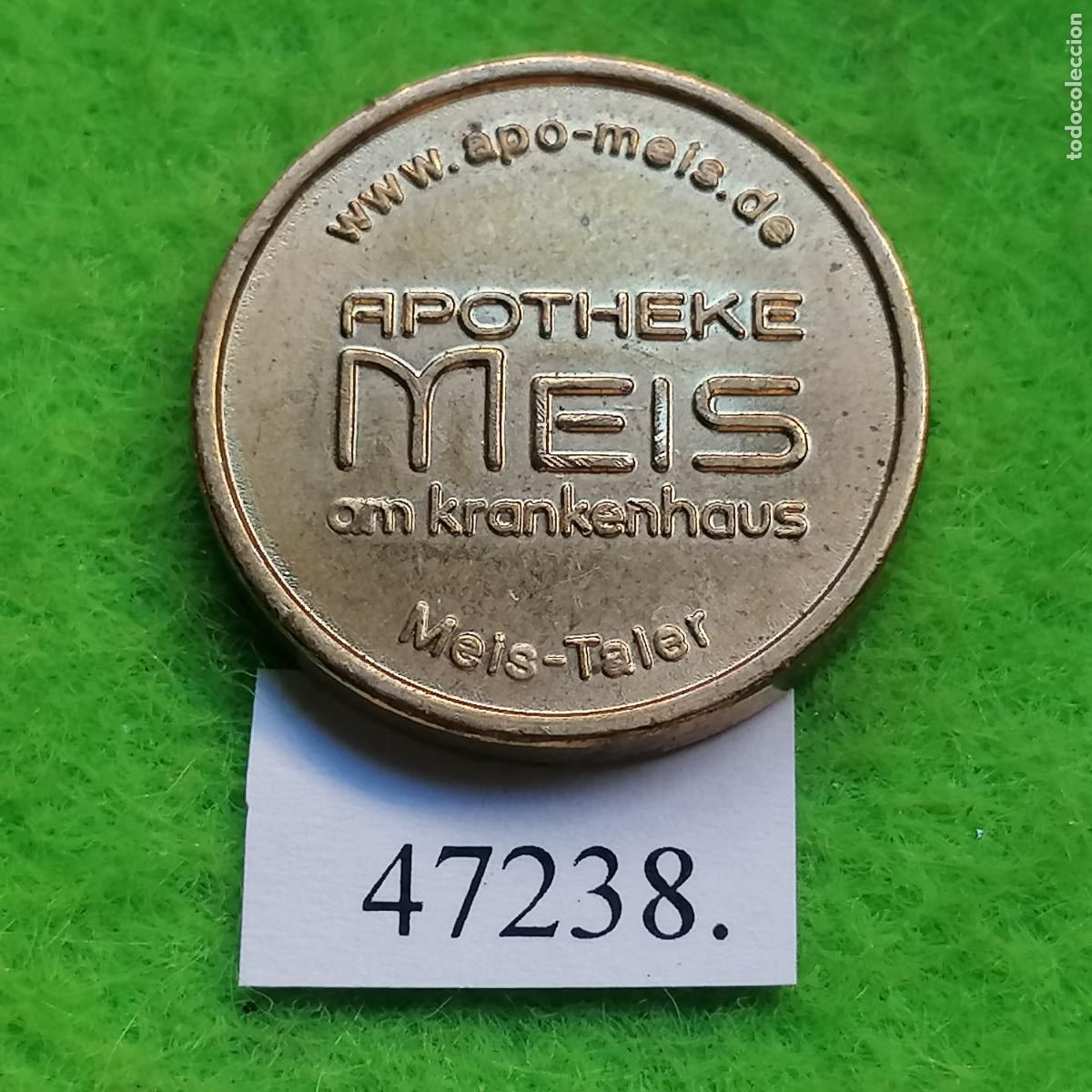 Monedas locales: ficha Alemania, Cloppenburg, Meis am Krankenhaus, farmacia, apotheke, token, jet&oacute;n
