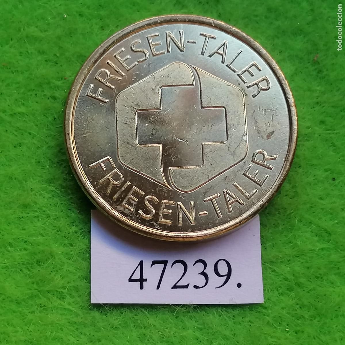 Monedas locales: ficha Alemania, Friesen, farmacia, apotheke, token, jet&oacute;n