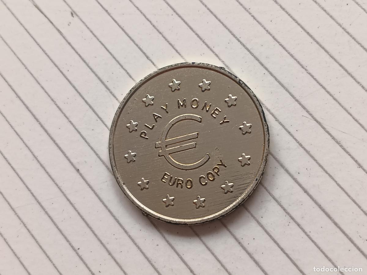 Monedas locales: Ficha de 50 c&eacute;ntimos Euro. Play Money. Euro Copy