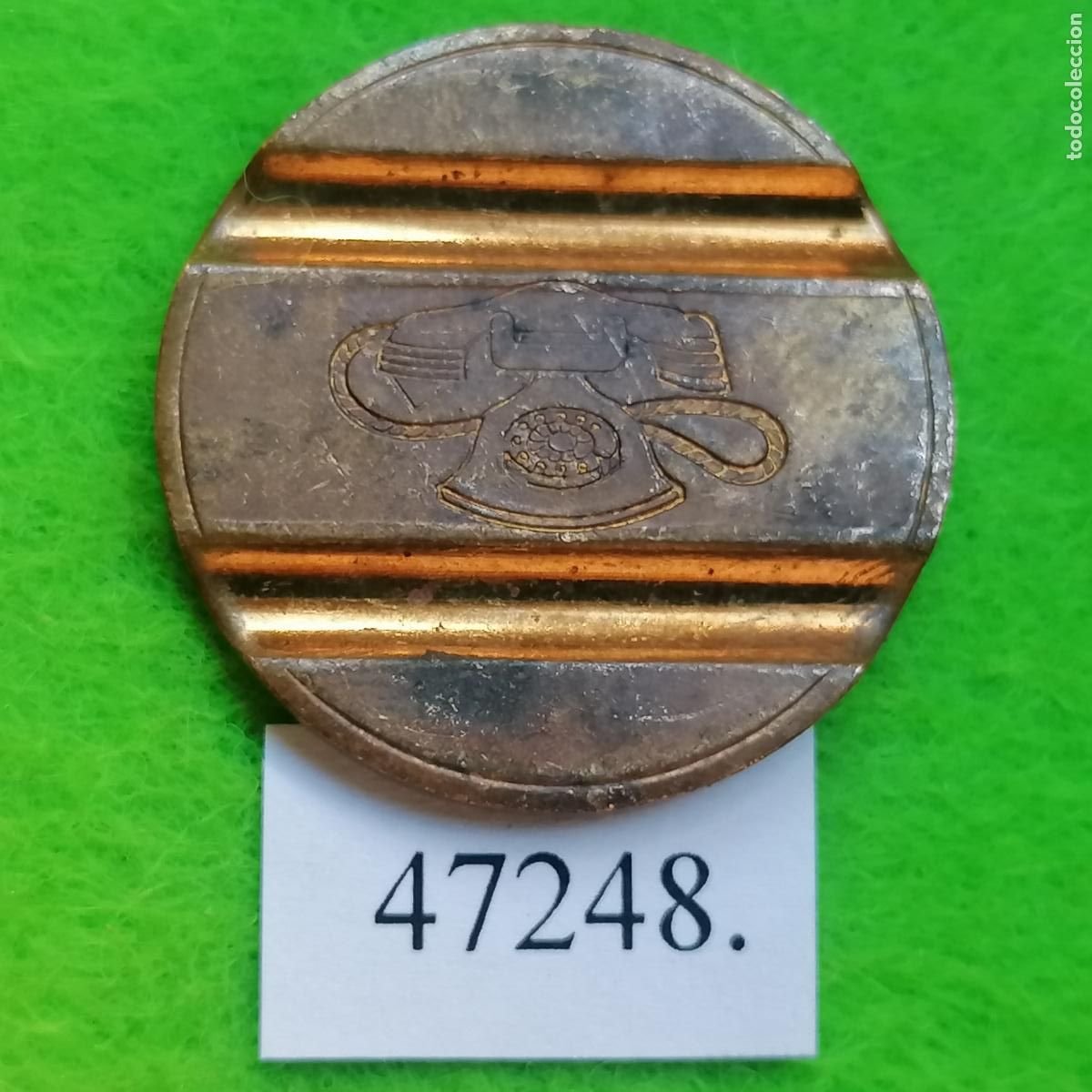Monedas locales: ficha telef&oacute;no Italia , 7805 C.M.M., token, jet&oacute;n