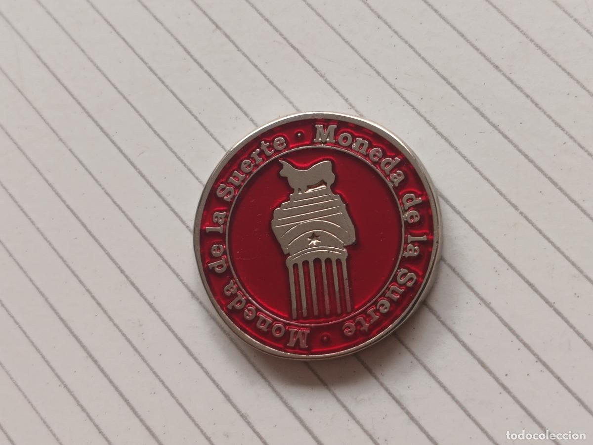 Monedas locales: Ficha Teruel. Amantes de Teruel. Moneda de la suerte. M&oacute;dulo de 1 E - Foto 2