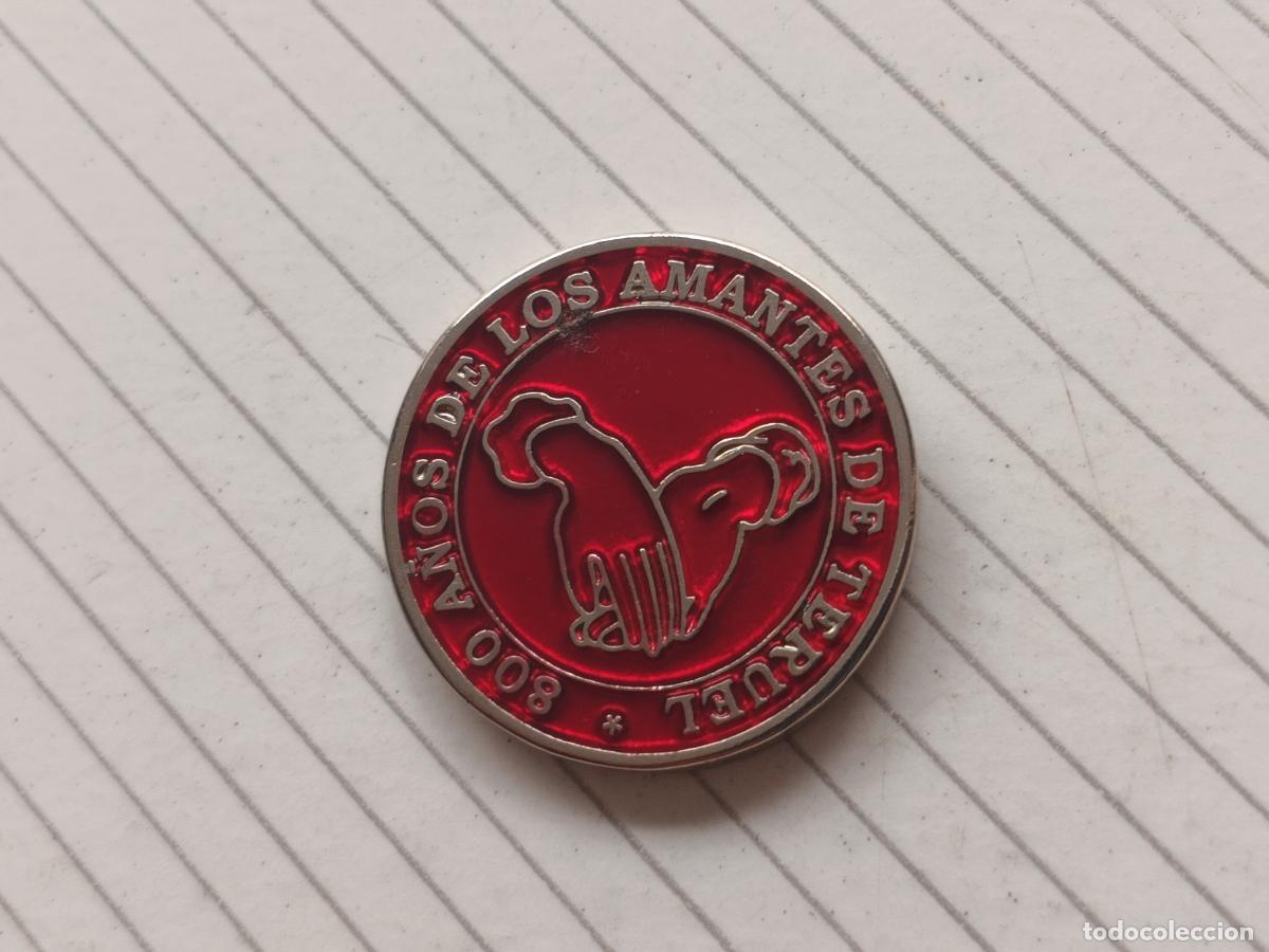 Monedas locales: Ficha Teruel. Amantes de Teruel. Moneda de la suerte. M&oacute;dulo de 1 E