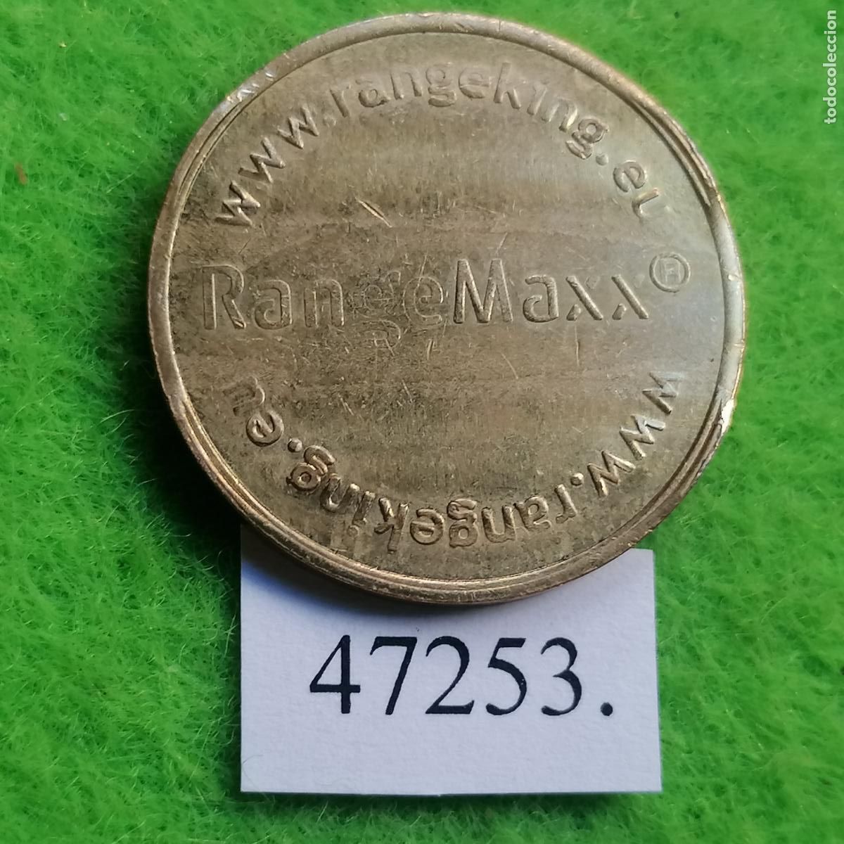 Monedas locales: ficha ranurada, Range king, Range Maxx, token, jet&oacute;n - Foto 1