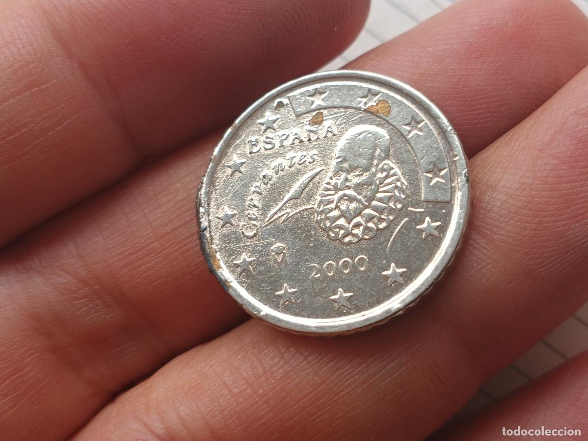Monedas locales: 50 c&eacute;ntimos de Euro. Metal blanco 2000