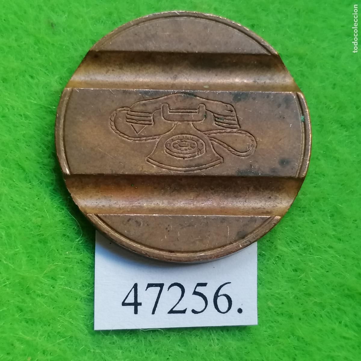 Monedas locales: ficha tel&eacute;fono Italia, 7606 ESM, token, jet&oacute;n