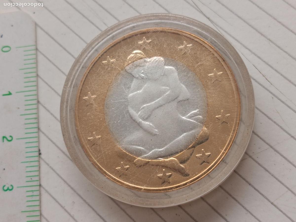 Monedas locales: Ficha er&oacute;tica. Moneda Kamasutra Sexo. 6 Sex Euros. Europa