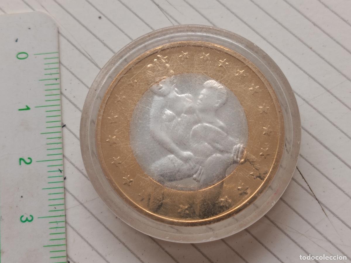 Monedas locales: Ficha er&oacute;tica. Moneda Kamasutra Sexo. 6 Sex Euros. Europa
