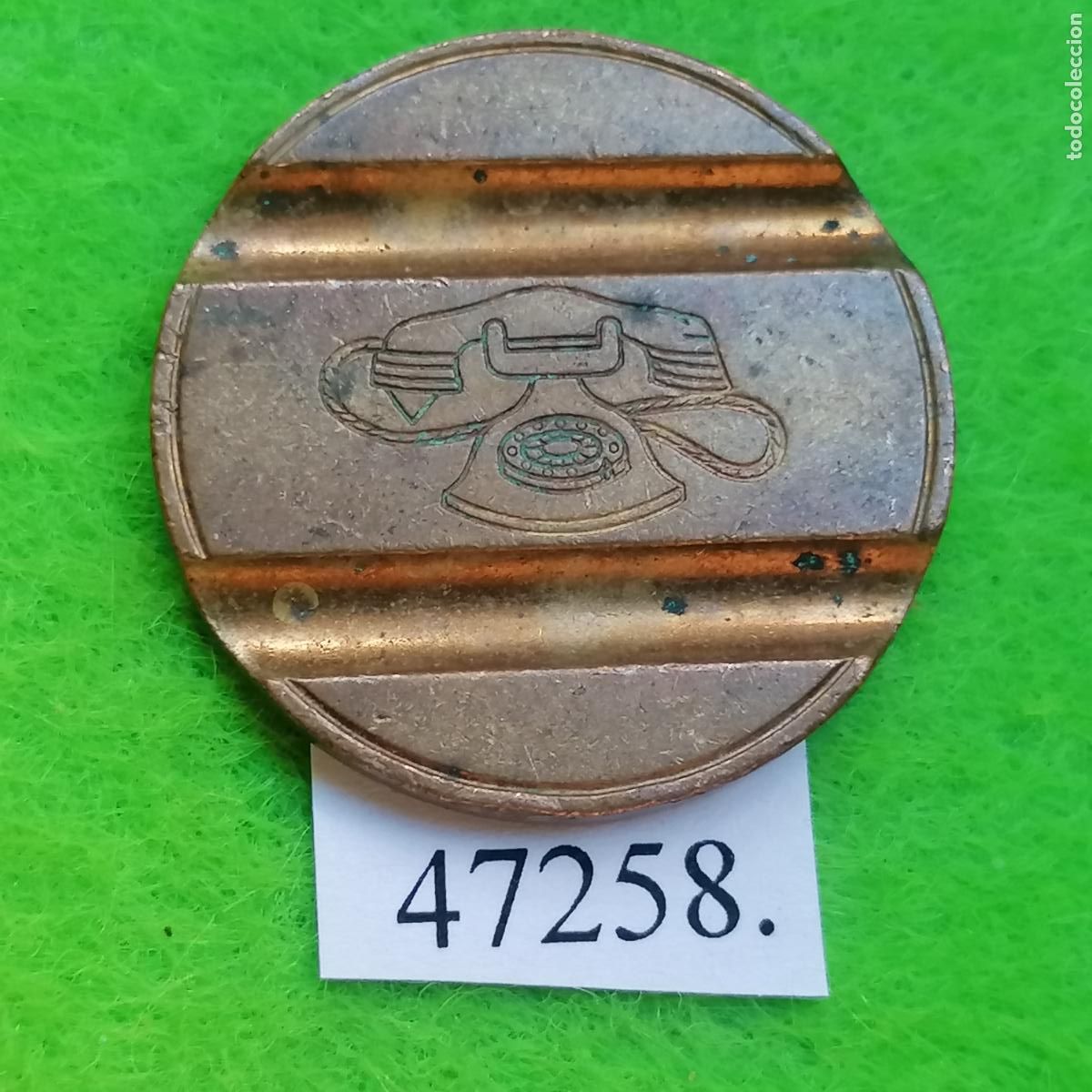 Monedas locales: ficha tel&eacute;fono Italia, 7501 ESM, token, jet&oacute;n