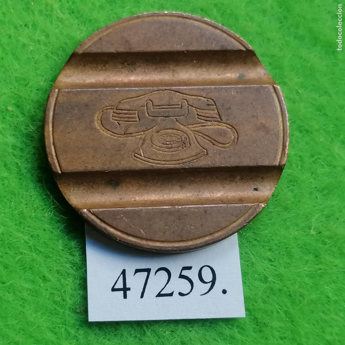 Monedas locales: ficha tel&eacute;fono Italia, 7710 ESM, token, jet&oacute;n