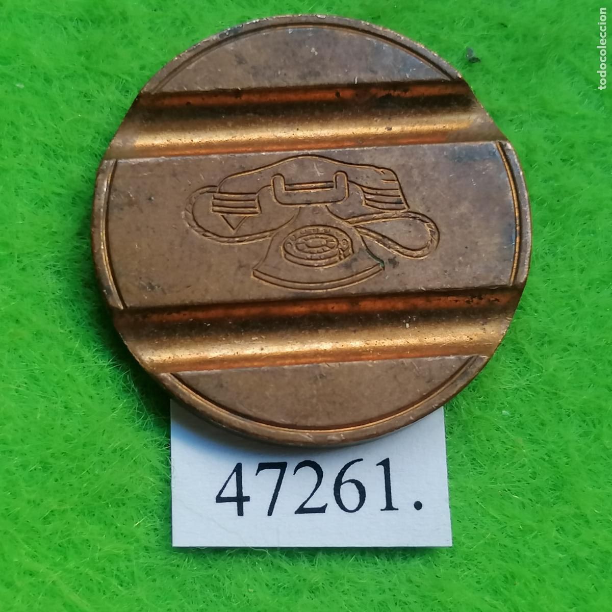 Monedas locales: ficha tel&eacute;fono Italia, 7702 ESM, token, jet&oacute;n