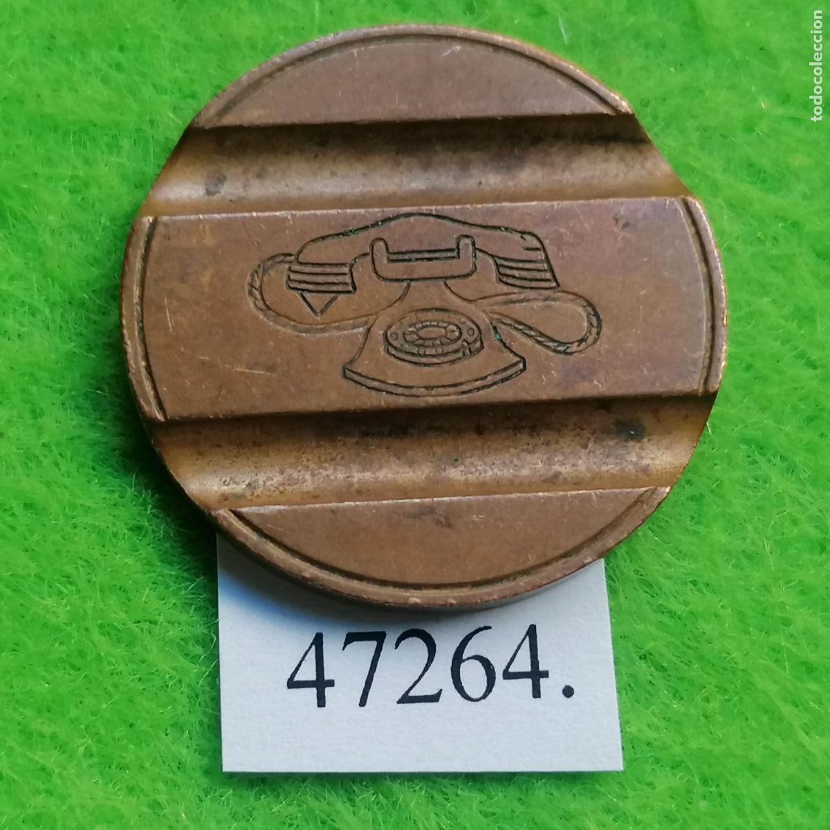 Monedas locales: ficha tel&eacute;fono Italia, 7606 ESM, token, jet&oacute;n