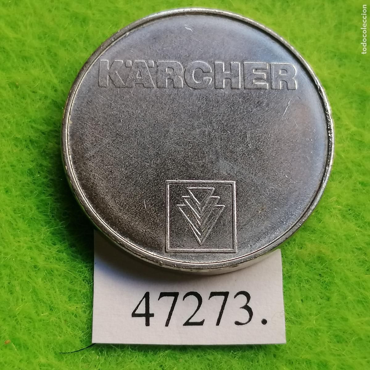 Monedas locales: ficha Alemania, Autolavado, K&Auml;RCHER, carwash, token, jet&oacute;n