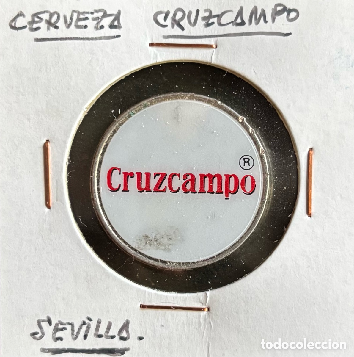 Monedas locales: Ficha publicidad. Cruzcampo. Sevilla