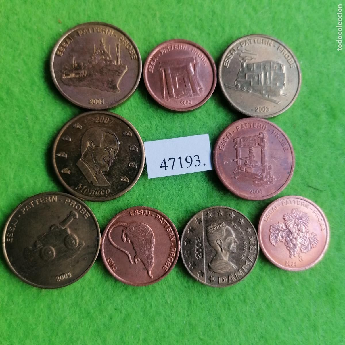 Monedas locales: Lote fichas, europrueba, pattern, essai, specimen, token, jet&oacute;n