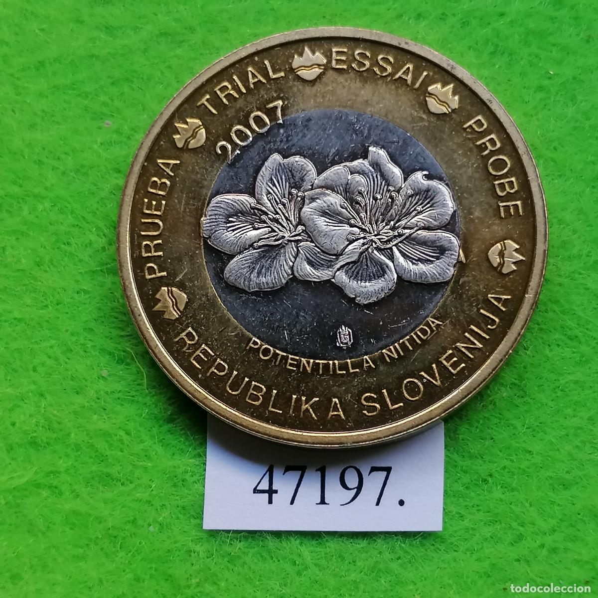 Monedas locales: Eslovenia 2007, europrueba, pattern, essai, specimen, ficha, token, jet&oacute;n