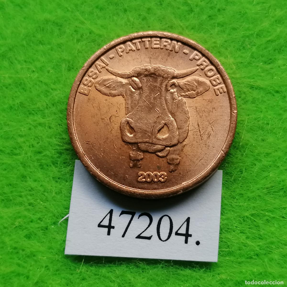 Monedas locales: Ficha, Vaca, europrueba, pattern, essai, specimen, ficha, token, jet&oacute;n