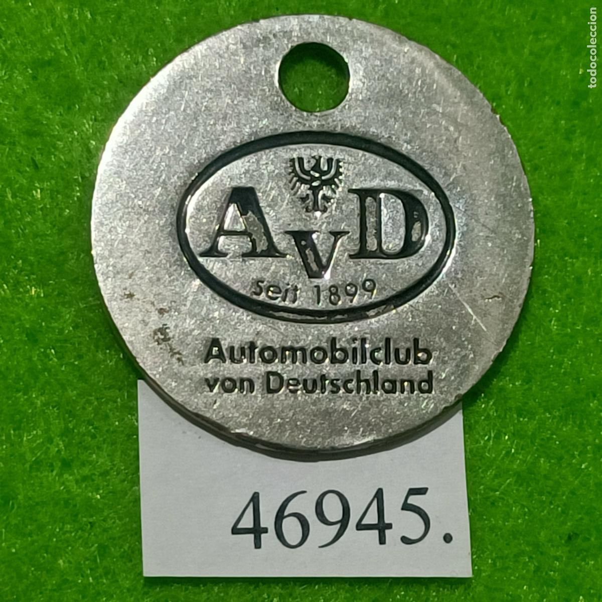 Monedas locales: ficha Alemania, Automobilclub von Deutschland (AvD), token, jet&oacute;n