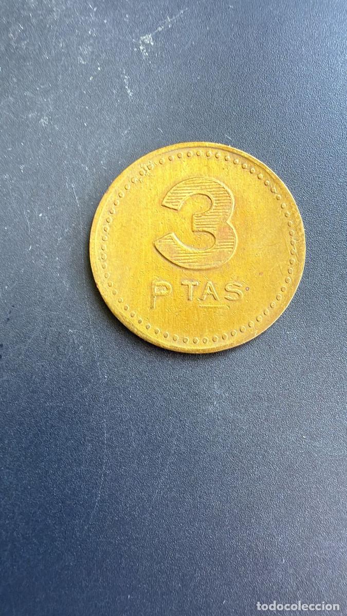 Monedas locales: FICHA 3 PTAS sin identificar. - Foto 1
