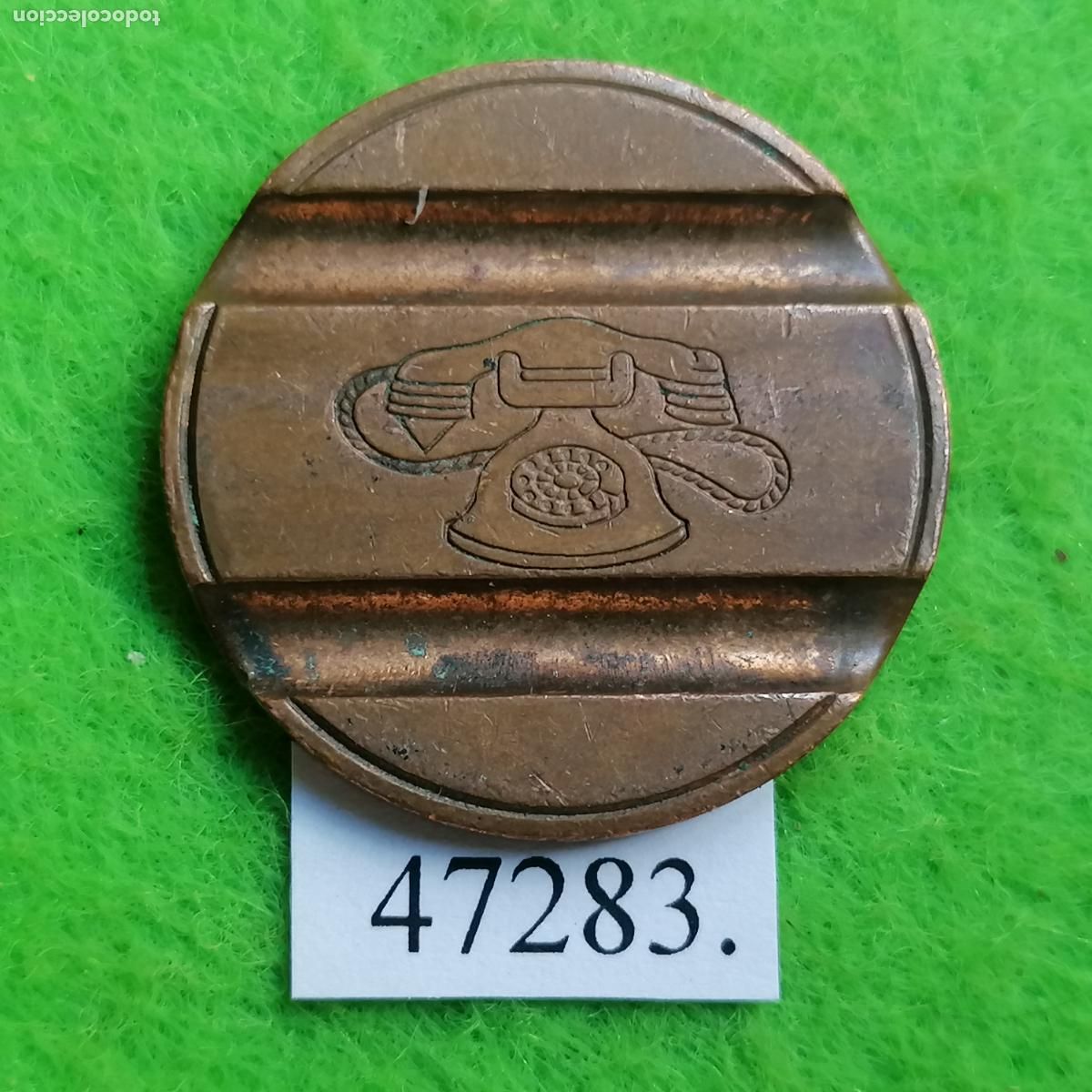 Monedas locales: ficha tel&eacute;fono Italia, 7905 IPM, token, jet&oacute;n