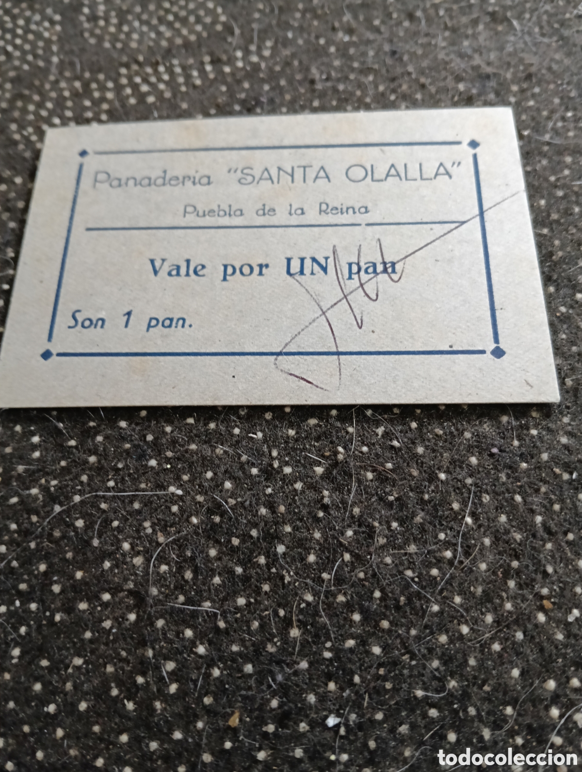 Monedas locales: Vale por un pan, Panader&iacute;a SANTA OLALLA, Puebla de la Reina (Badajoz) bien conservado