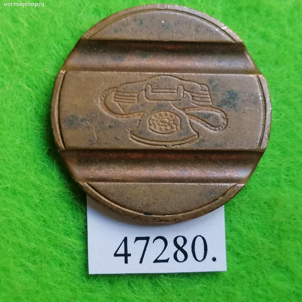 Monedas locales: ficha tel&eacute;fono Italia, 7903 IPM, token, jet&oacute;n