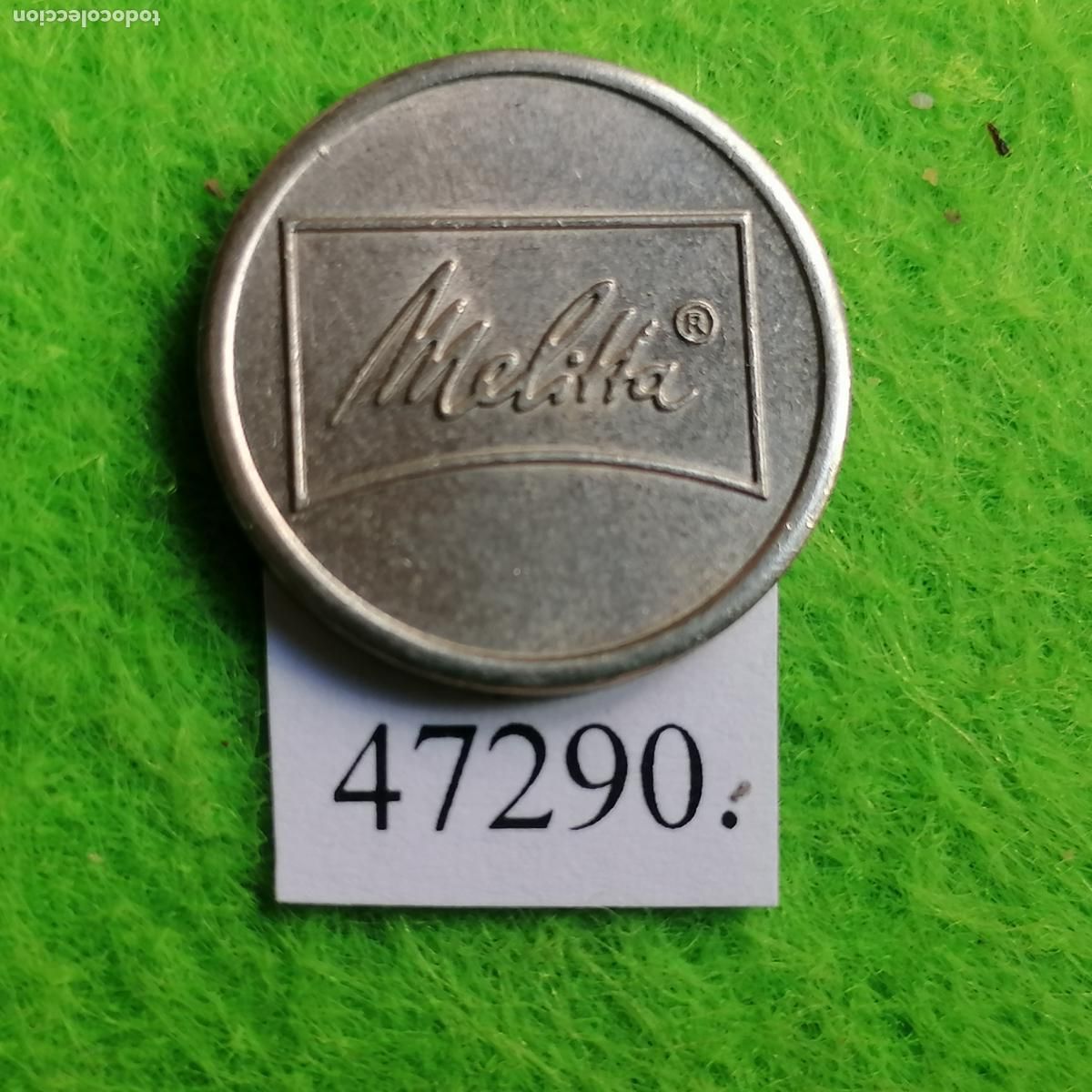 Monedas locales: ficha cafe, Melitta, consumici&oacute;n, autoservicio, vending, token, jet&oacute;n