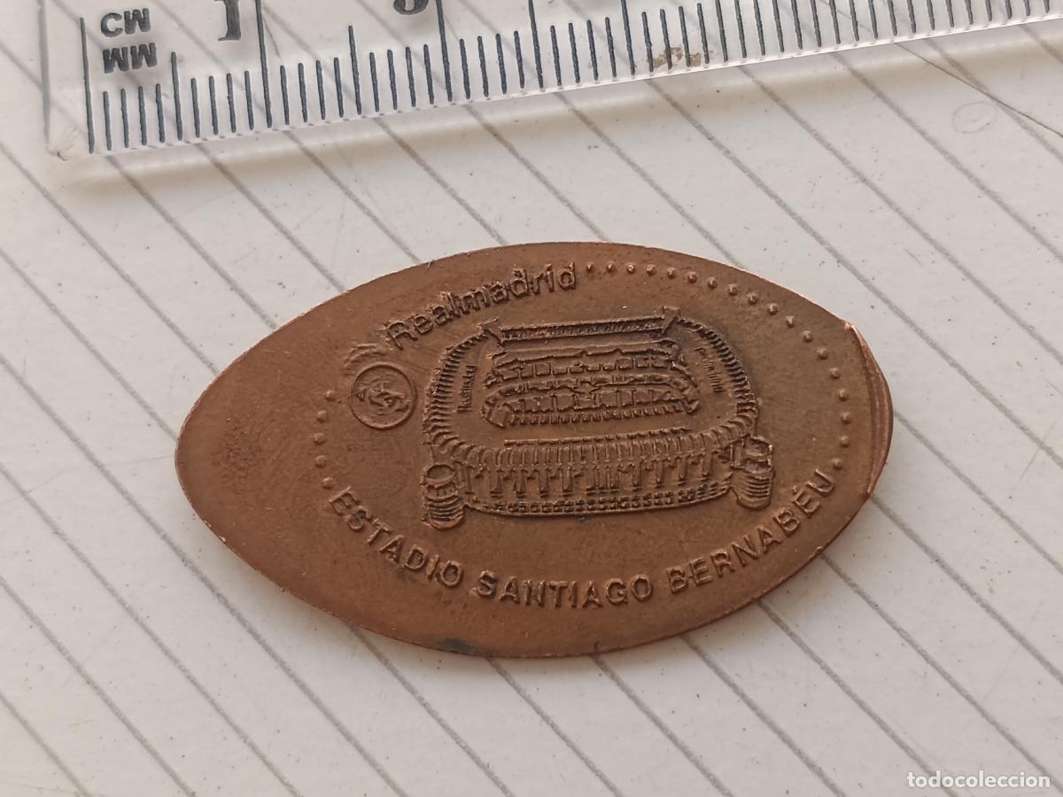 Monedas locales: Real Madrid, estadio Santiago Bernabeu, ficha enlongada
