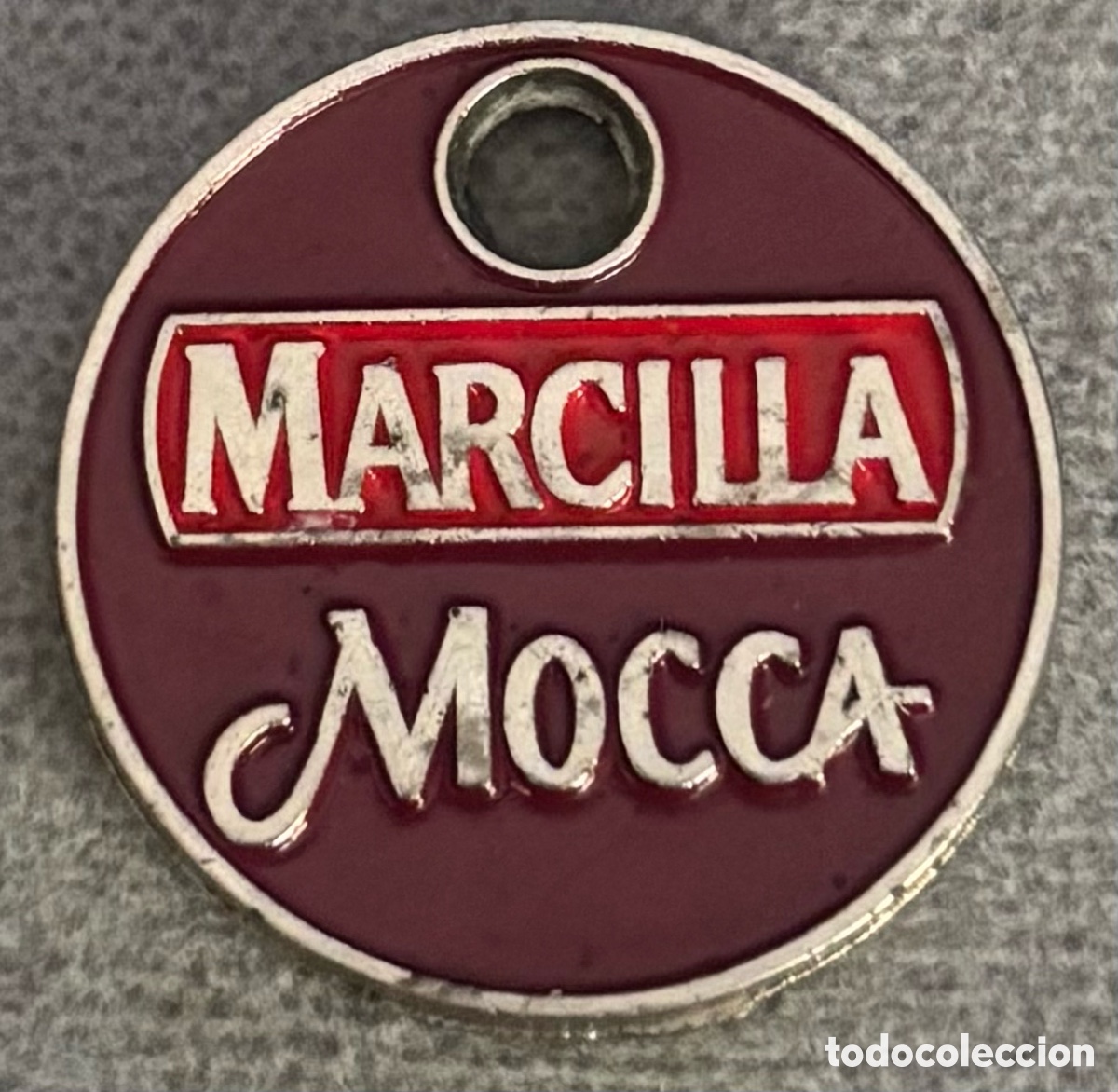 Monedas locales: Ficha publicidad. Marcilla. Mocca