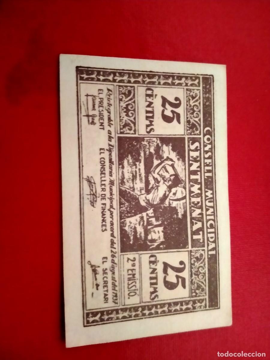 Monedas locales: billete de sentmenat concallet - Foto 1