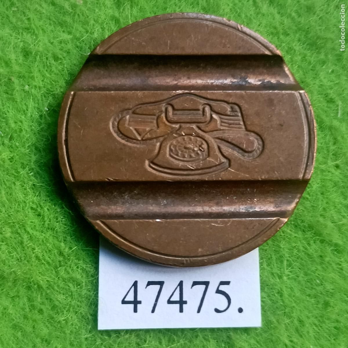 Monedas locales: ficha tel&eacute;fono Italia, 7809 UT, token, jet&oacute;n