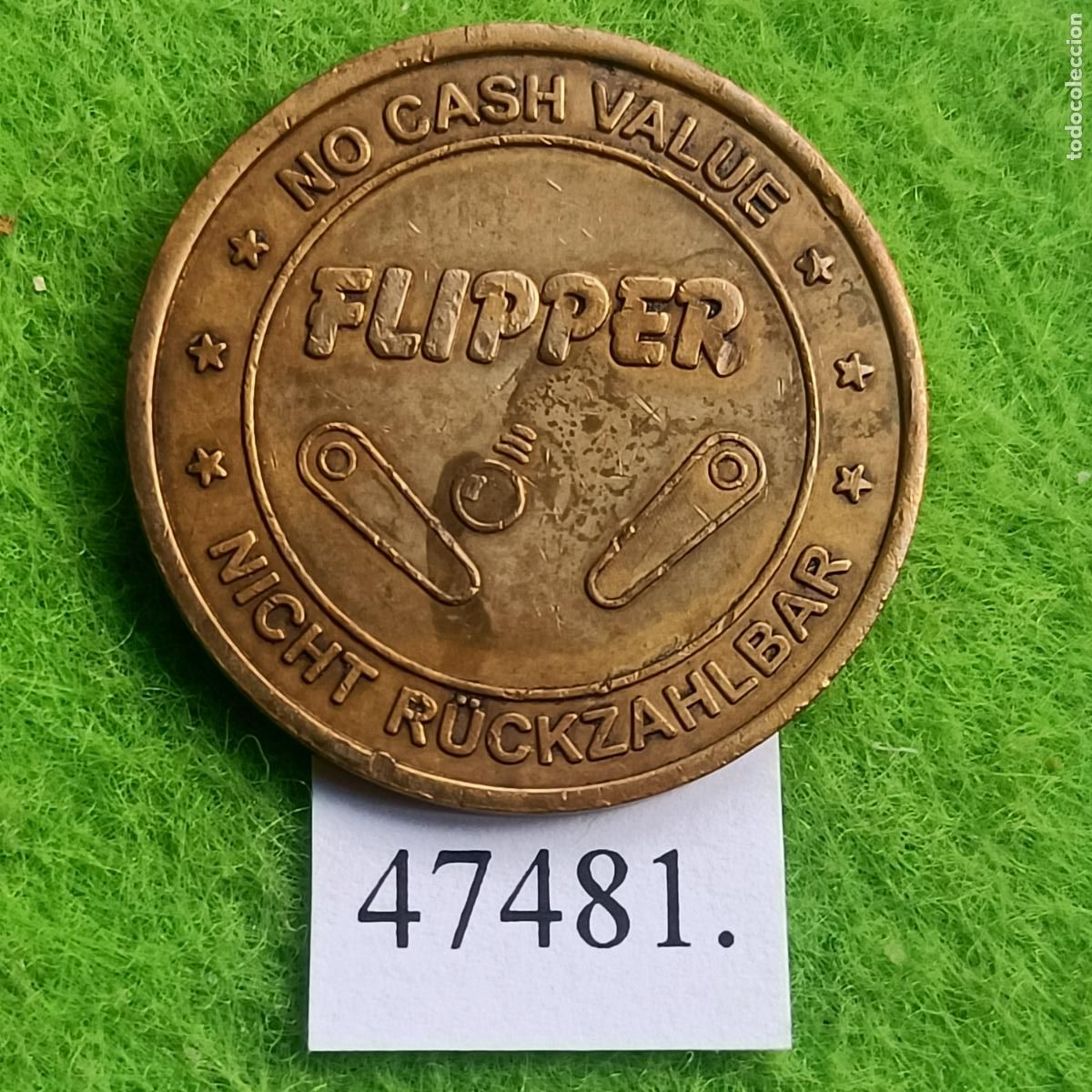 Monedas locales: ficha Alemania, Juegos recreativos, Pinball, flipper, GASOMETER TOKEN, token, jet&oacute;n