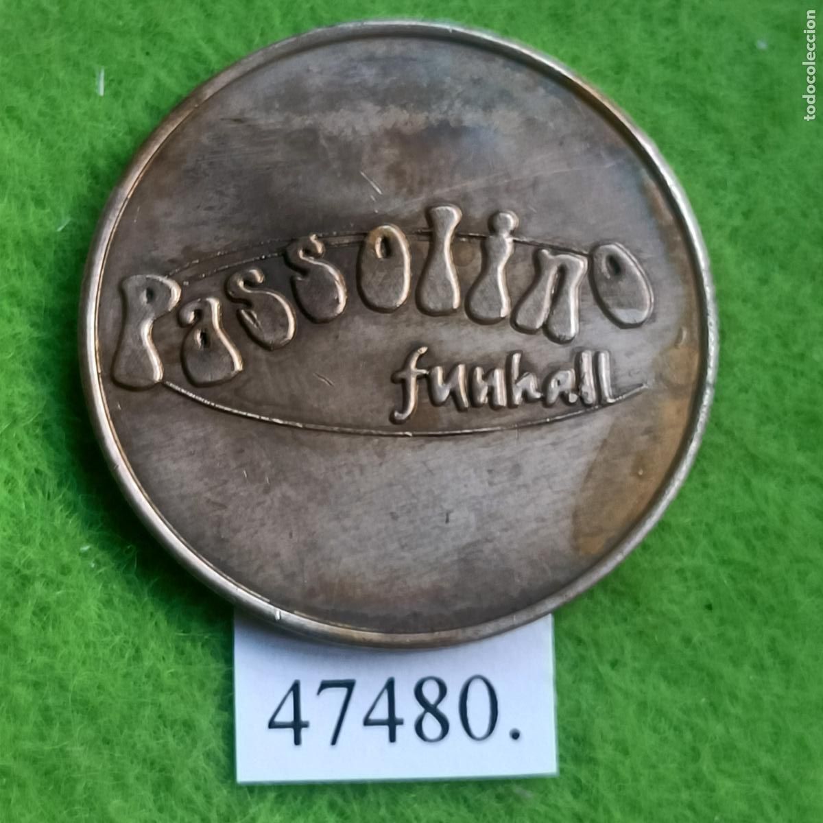 Monedas locales: ficha Italia, Juegos recreativos, Passolino Funkall, token, jet&oacute;n