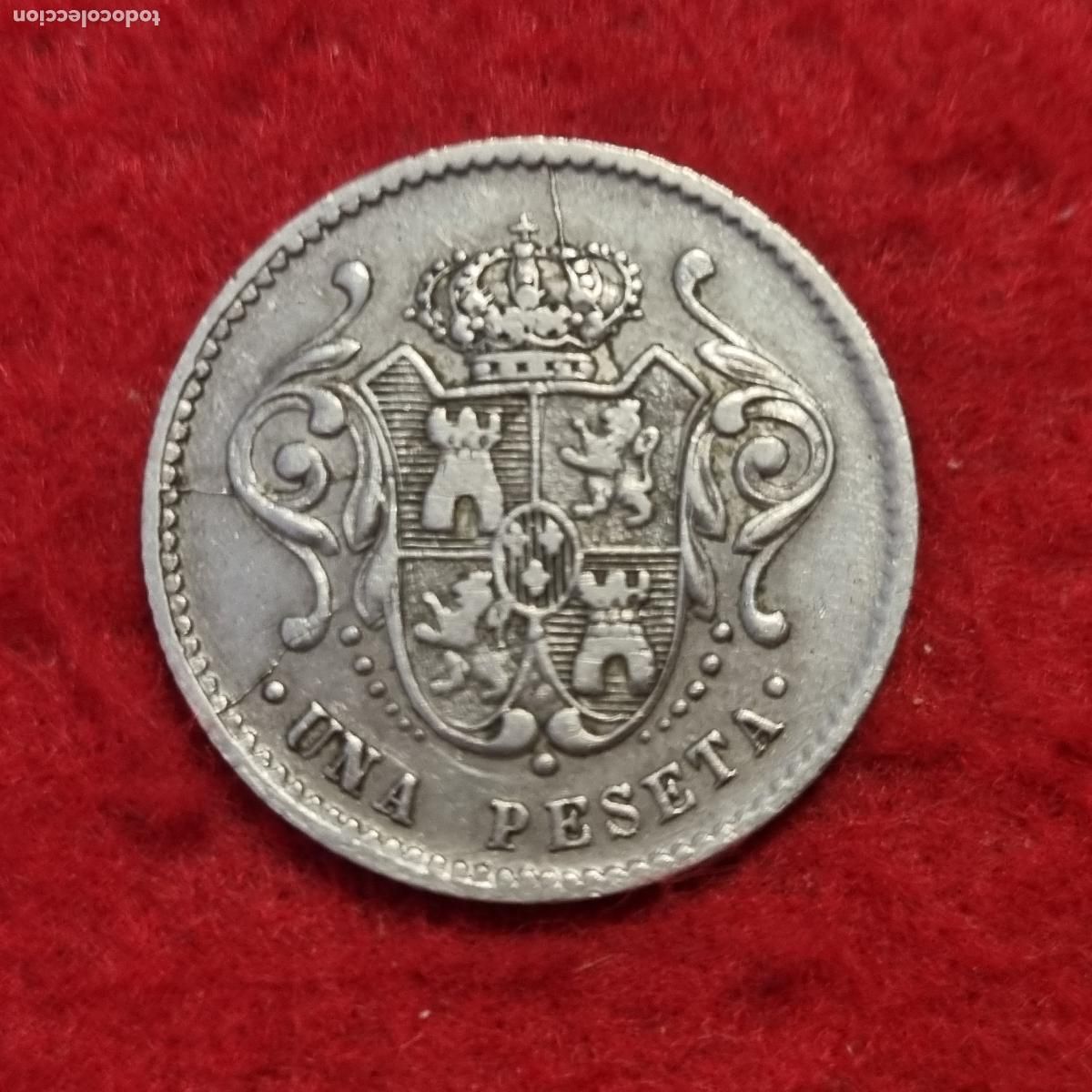 Monedas locales: FICHA ANTIGUA CASINO VALOR 1 PESETA MODERNISTA ORIGINAL C9