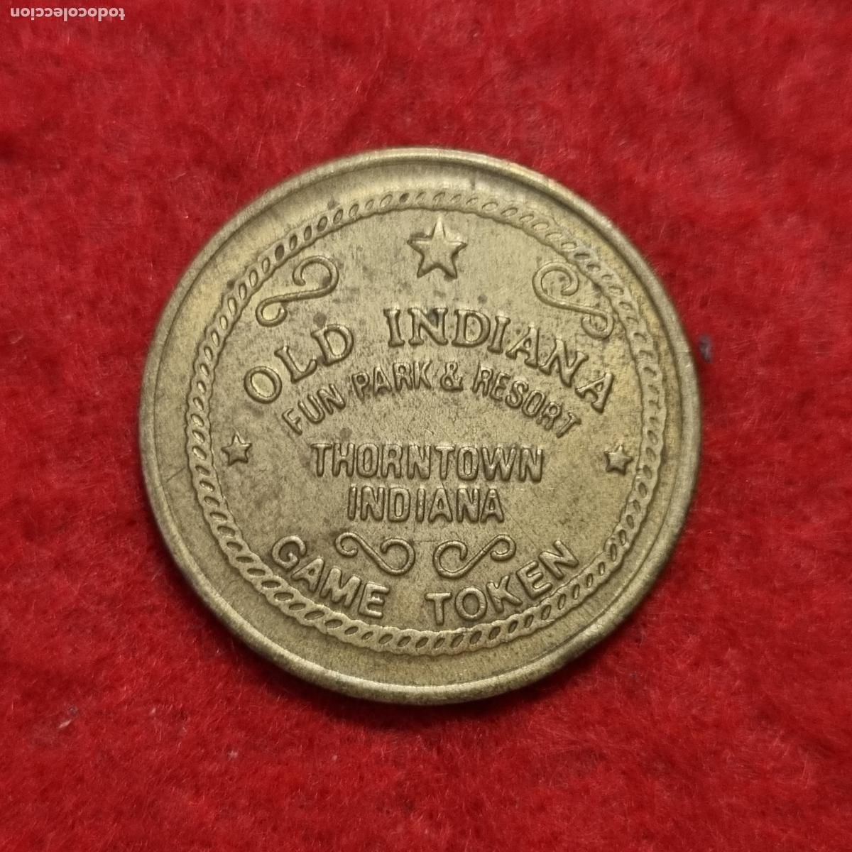 Moedas locais: FICHA ANTIGUA CASINO OLD INDIANA USA TOKEN DE JUEGO ORIGINAL C9