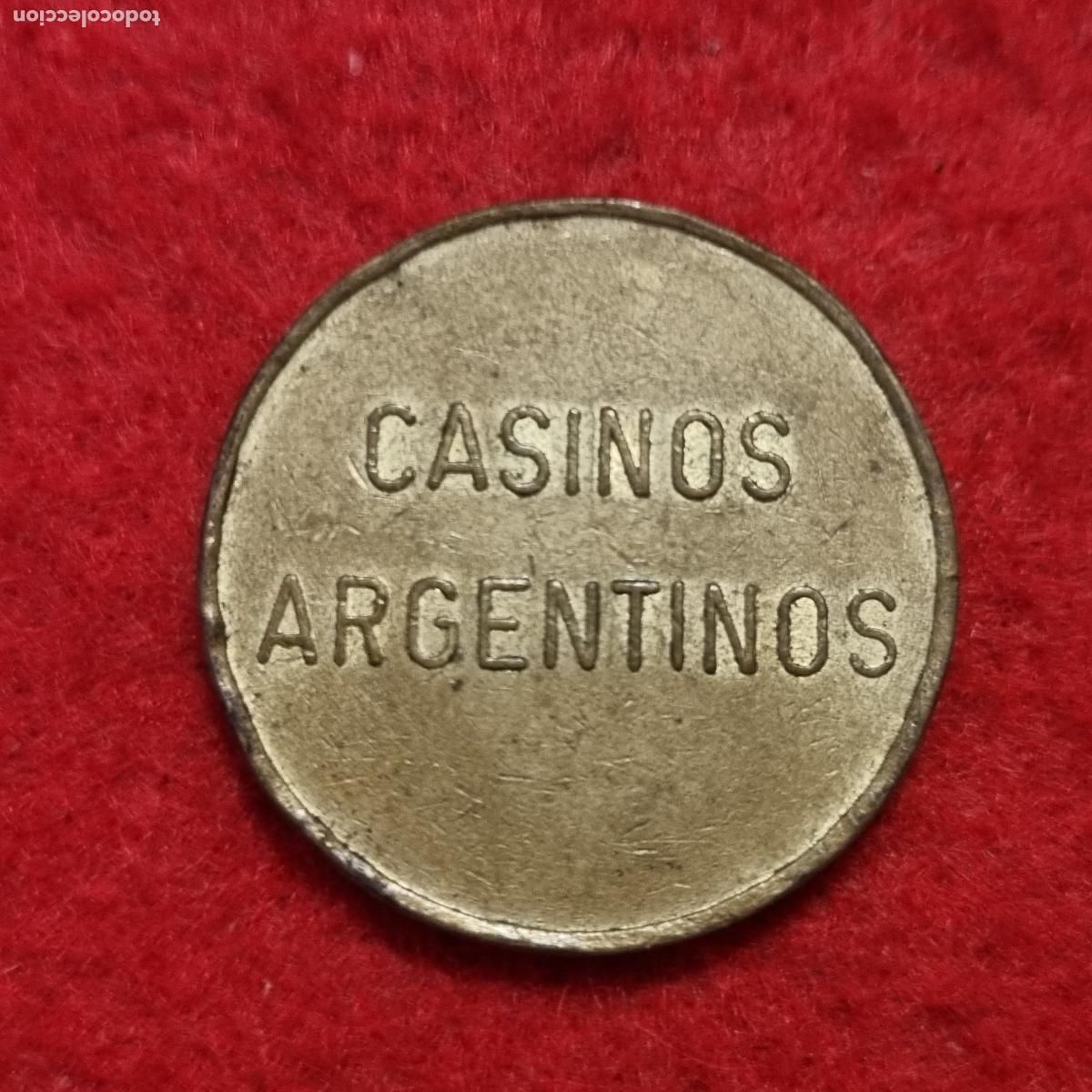 Monedas locales: FICHA ANTIGUA CASINO CASINOS ARGENTINOS MEDIANA ORIGINAL C9