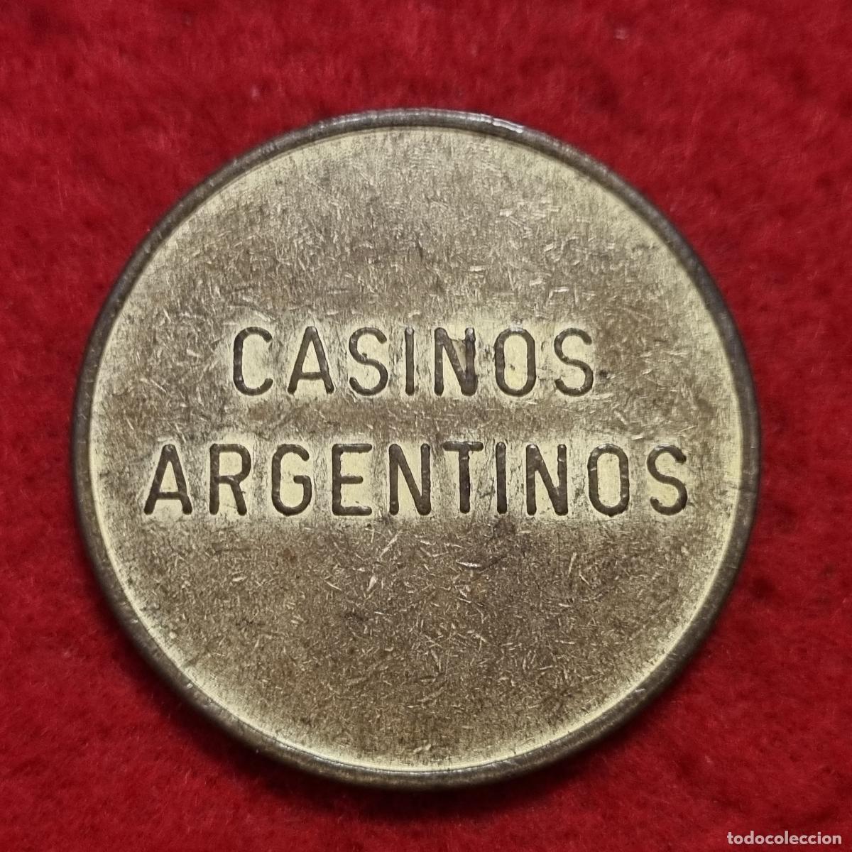 Monedas locales: FICHA ANTIGUA CASINO CASINOS ARGENTINOS GRANDE ORIGINAL C9