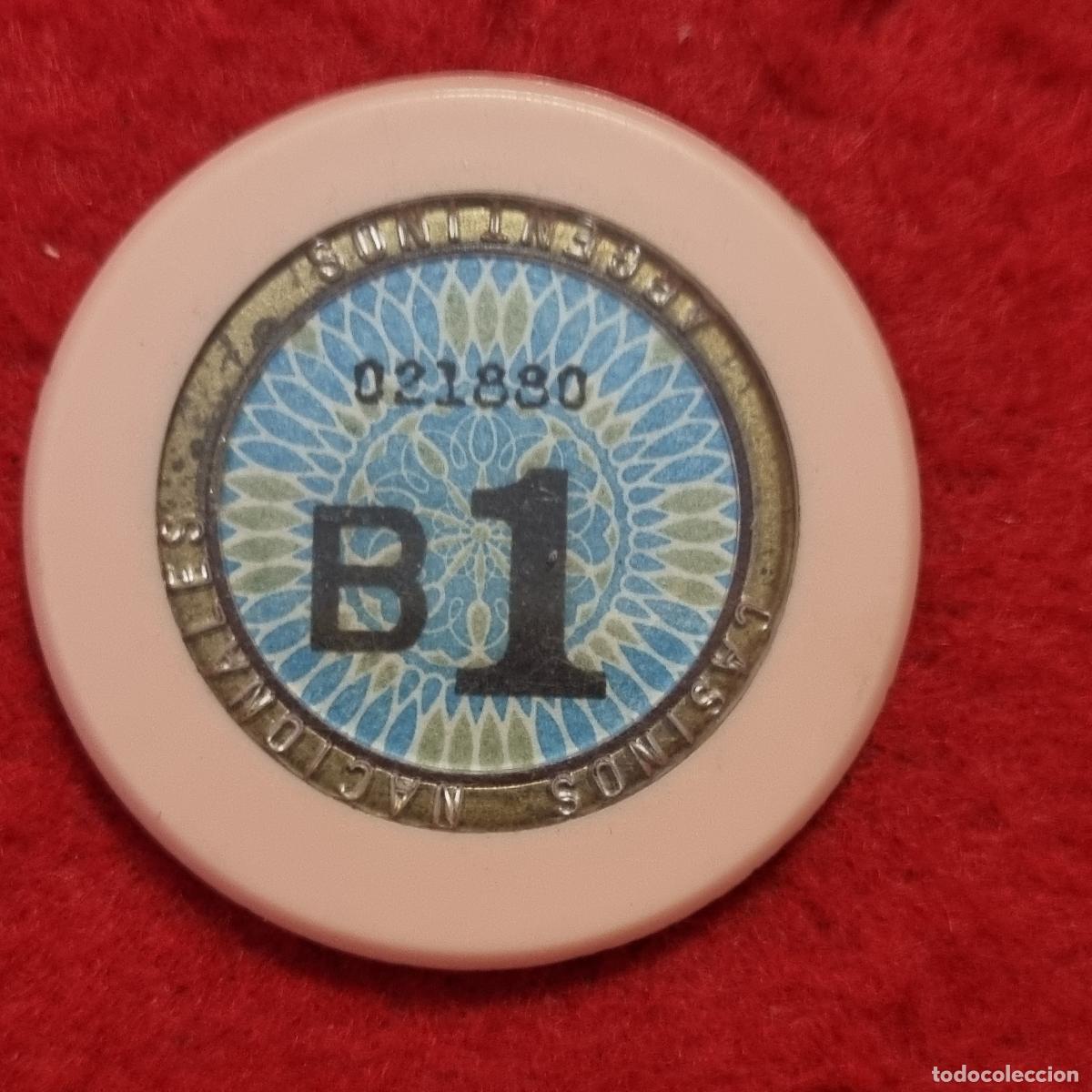 Monedas locales: FICHA ANTIGUA CASINO CASINOS NACIONALES ARGENTINOS B1 ORIGINAL C9