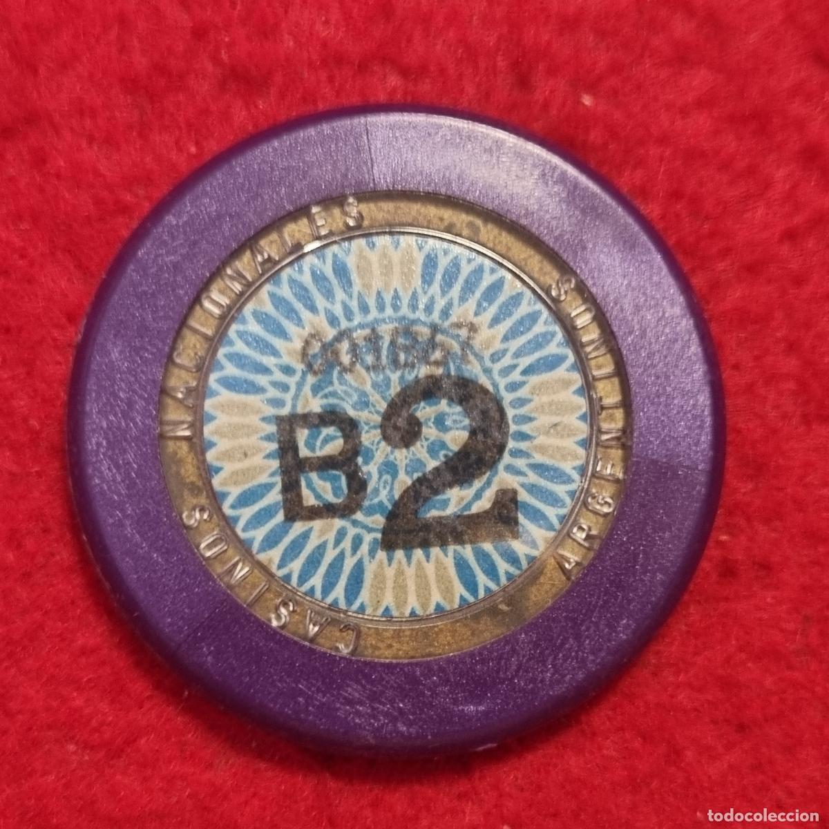 Monedas locales: FICHA ANTIGUA CASINO CASINOS NACIONALES ARGENTINOS B2 ORIGINAL C9