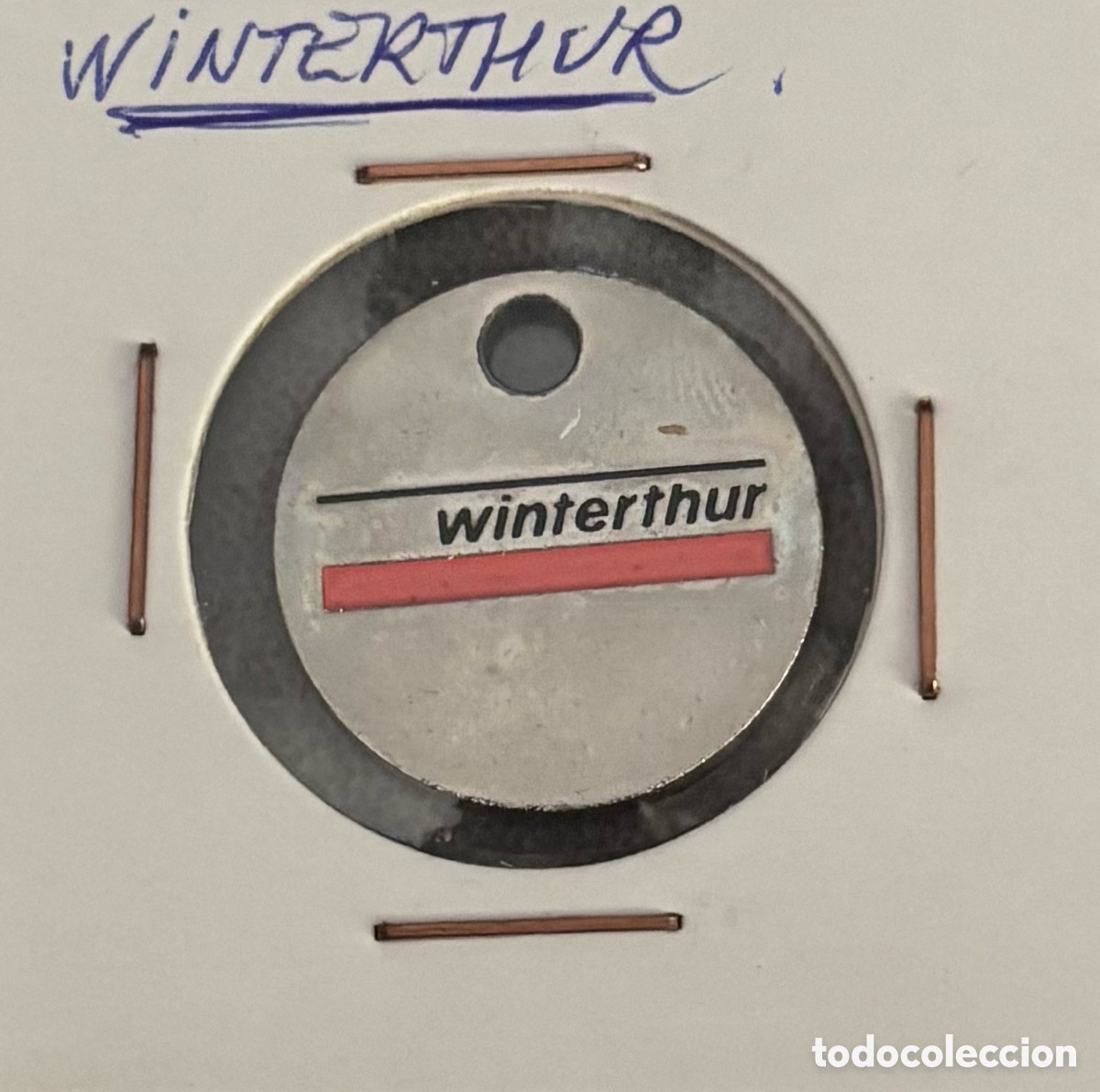 Monedas locales: Ficha publicidad. Winthertur. - Foto 1