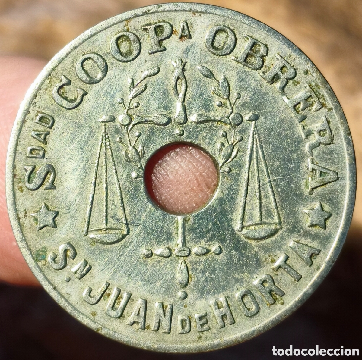 Monnaies locales: AL1682 - Sociedad Cooperativa Obrera - San Juan de Horta - 25 cts