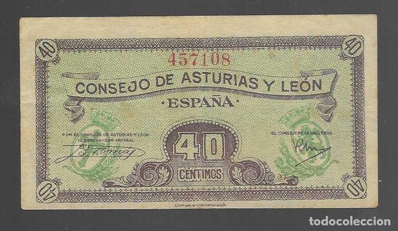 Monedas locales: ASTURIAS Y LEON.- 40 CTS.-PAZ Y TRABAJO-- VER FOTOS
