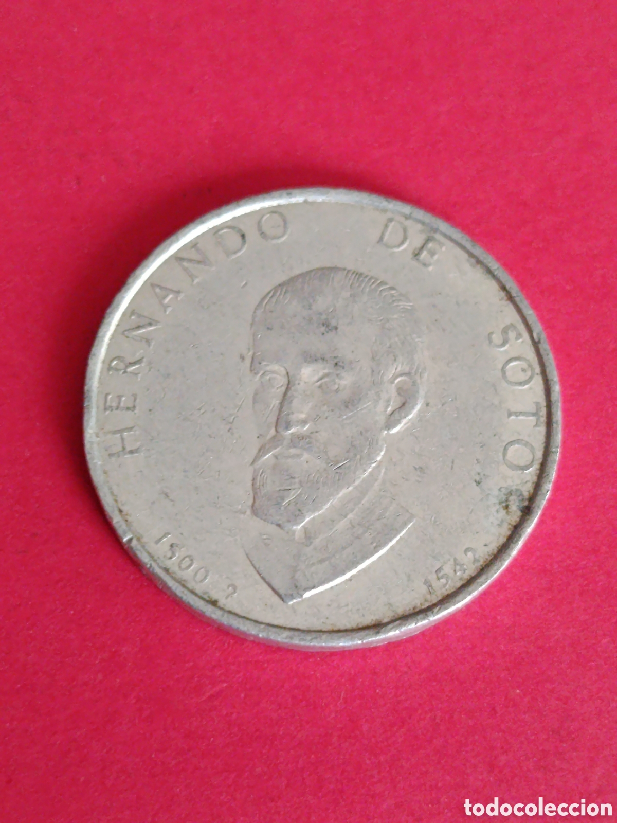 Monedas locales: FICHA/JET&Oacute;N/TOKEN. SERIE FORJADORES DE AM&Eacute;RICA. HERNANDO DE SOTO. DETERGENTE TU-TU.