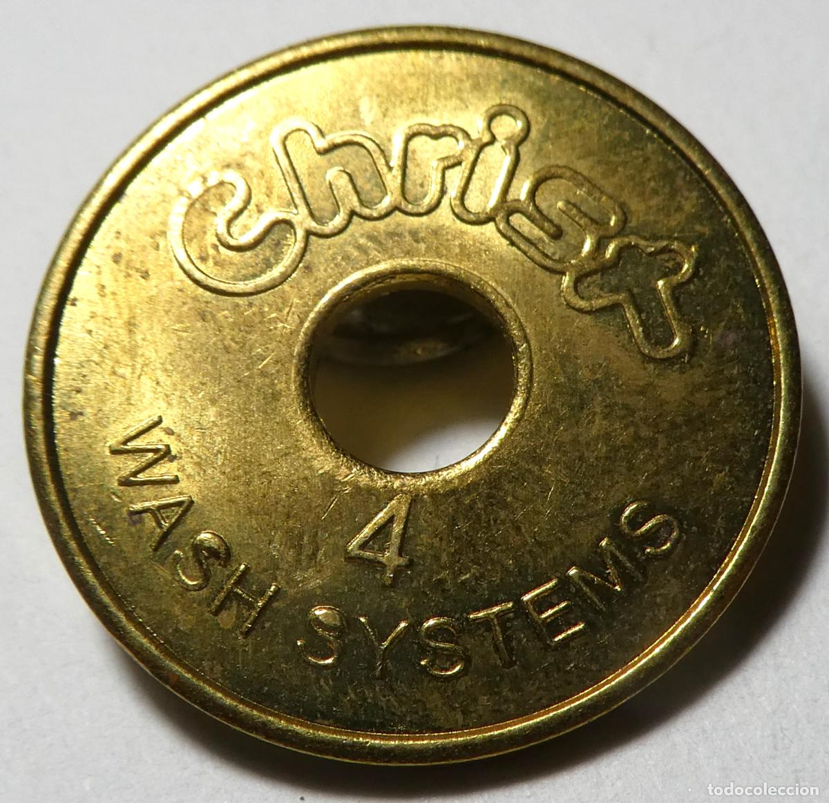 Monedas locales: Ficha de lavado de Christ Wash Systems, fabricante alem&aacute;n