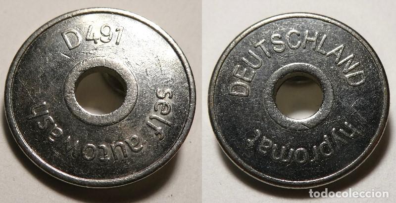 Monedas locales: Ficha de autolavado de la empresa Hypromat