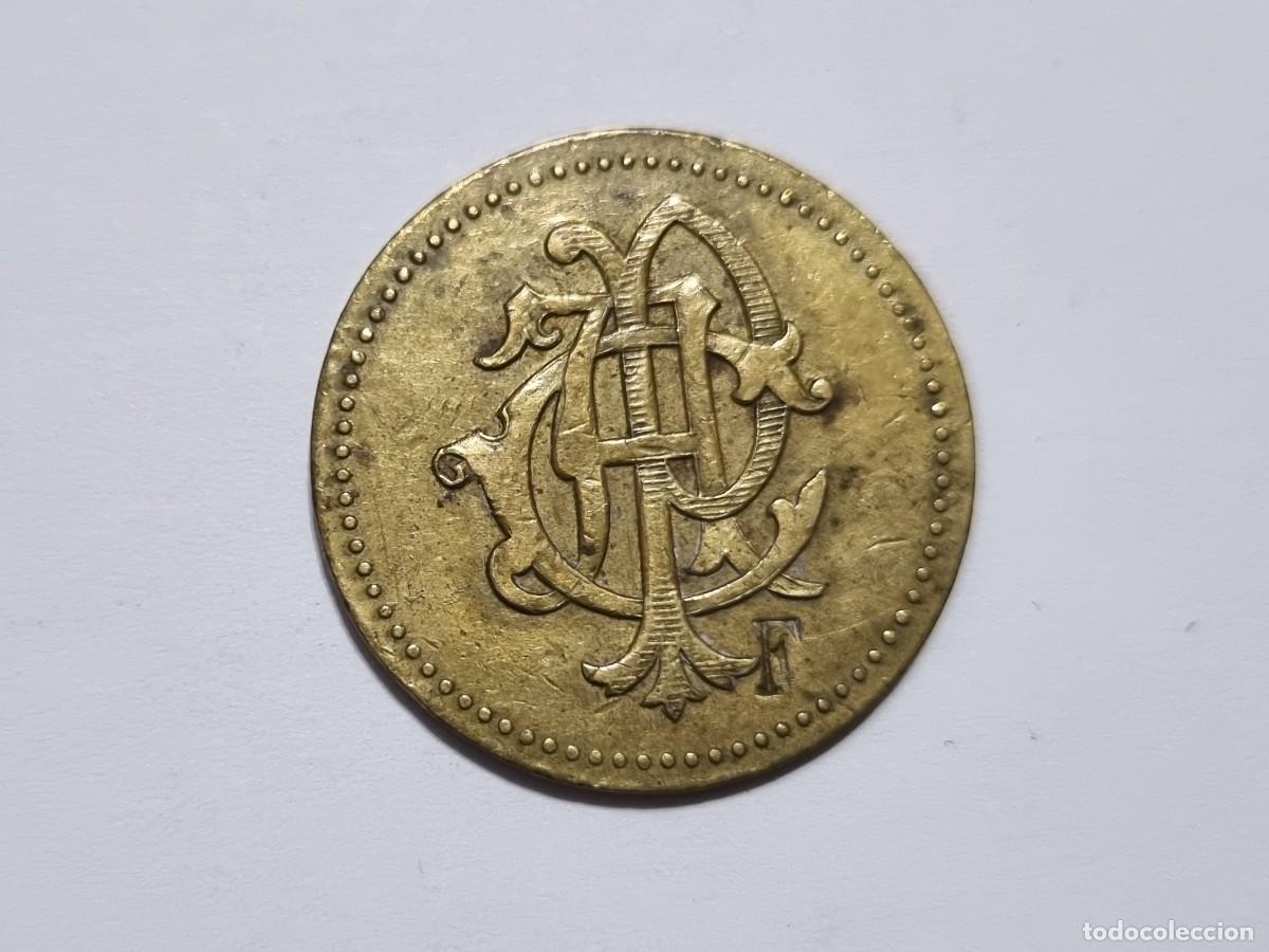 Moedas locais: Moneda Ficha Jeton Gramofono Pathe Concert Automatico Token Francia