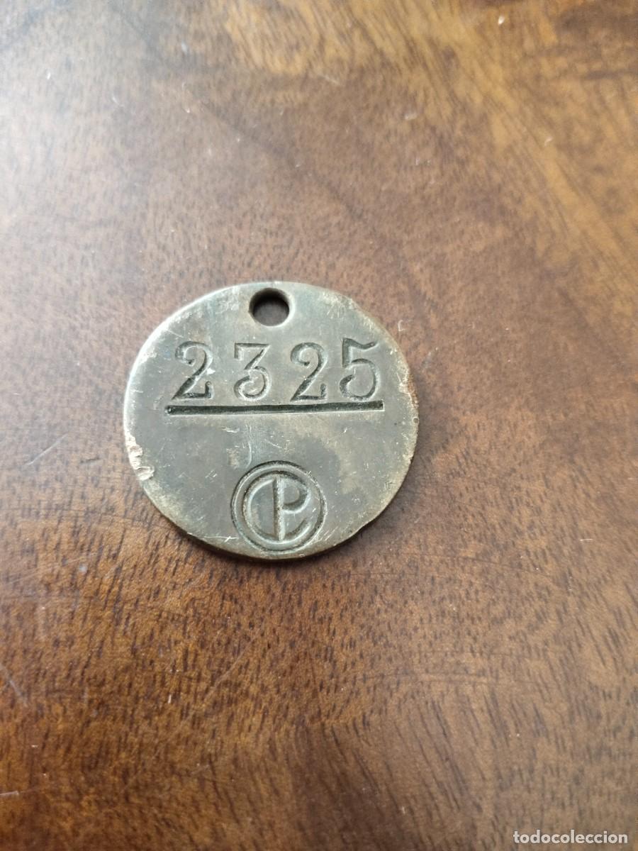 Monedas locales: Ficha de Comboios de Portugal en bronce, numerada. Tren, ferrocarril.