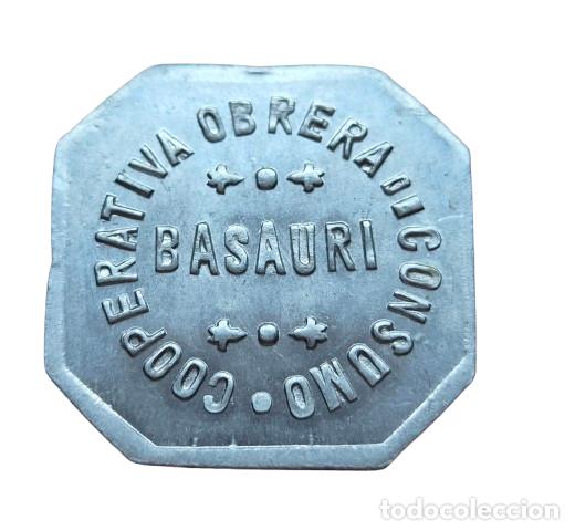 Monedas locales: Ficha Cooperativa. BASAURI. 2 pesetas CARNE