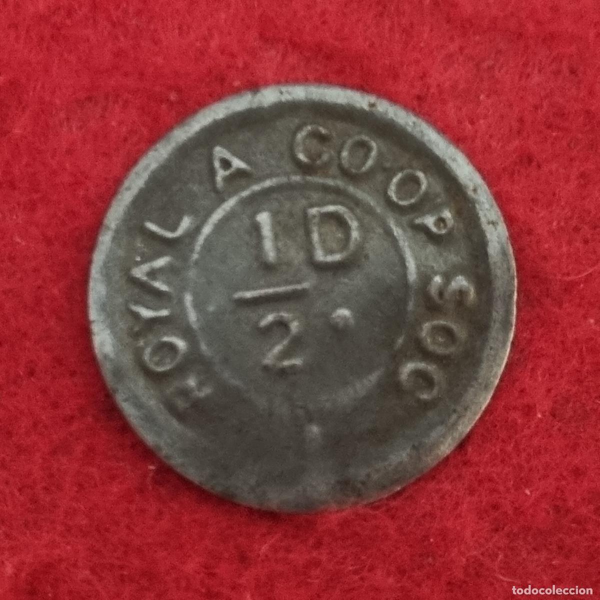 Monedas locales: FICHA COOPERATIVA SOCIEDAD COOP ROYAL VALOR 1/2 D ORIGINAL C11