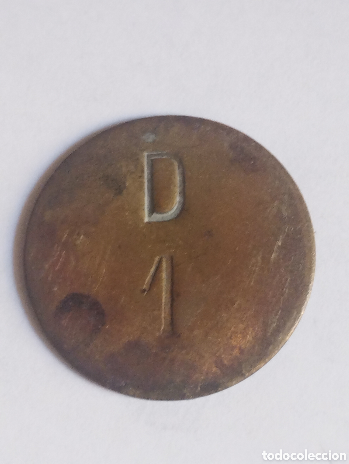 Lokalw&auml;hrung: Ficha monetaria de bronce D 1